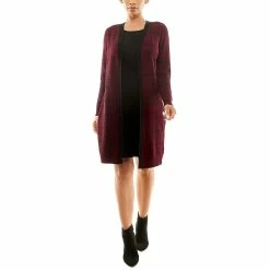 Women's Nina Leonard Cardigan & Sweater Dress Set