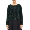 Women's Nina Leonard Sequin Shrug