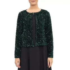Women's Nina Leonard Sequin Shrug