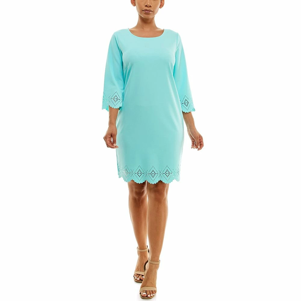 Women's Nina Leonard Laser Cut Dress