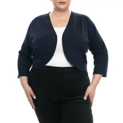 Plus Size Nina Leonard Classic Bolero