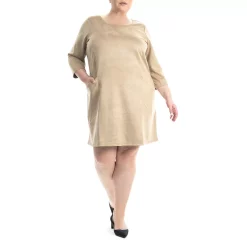 Plus Size Nina Leonard A-Line Dress