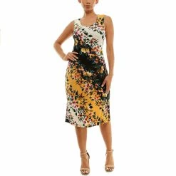 Women's Nina Leonard Bar Back Midi Dress