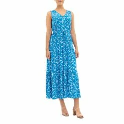 Women's Nina Leonard Tiered Maxi Dress