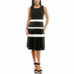 Women's Nina Leonard Colorblock Dress