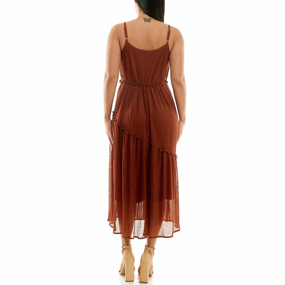 Women's Nina Leonard Pleated Maxi Dress - Image 4