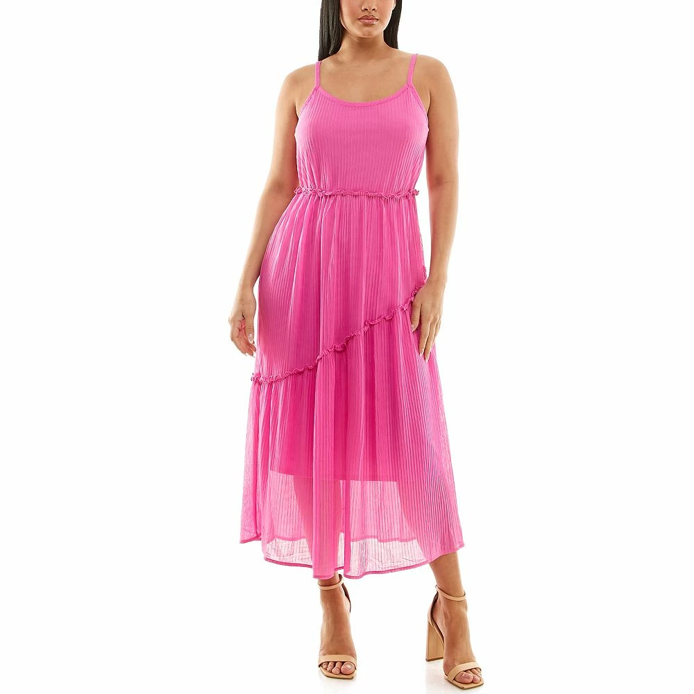 Women's Nina Leonard Pleated Maxi Dress - Image 2